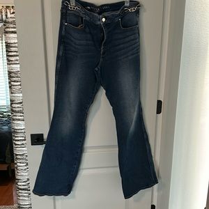 WHBM The Everyday Soft Skinny Flare Jeans Size 16 Long